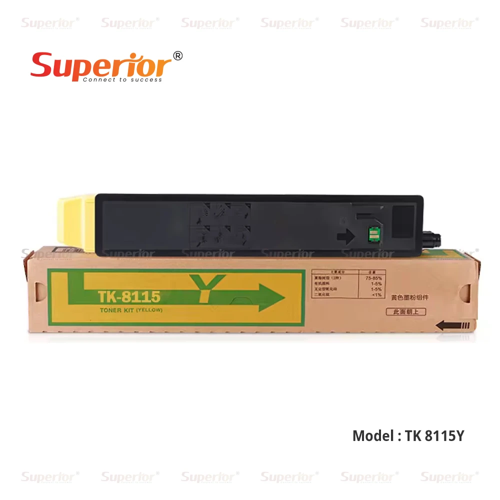 Superior TK-8115 Yellow High Yield Compatible Toner Cartridge for Kyocera ECOSYS M8130cidn / M8124cidn