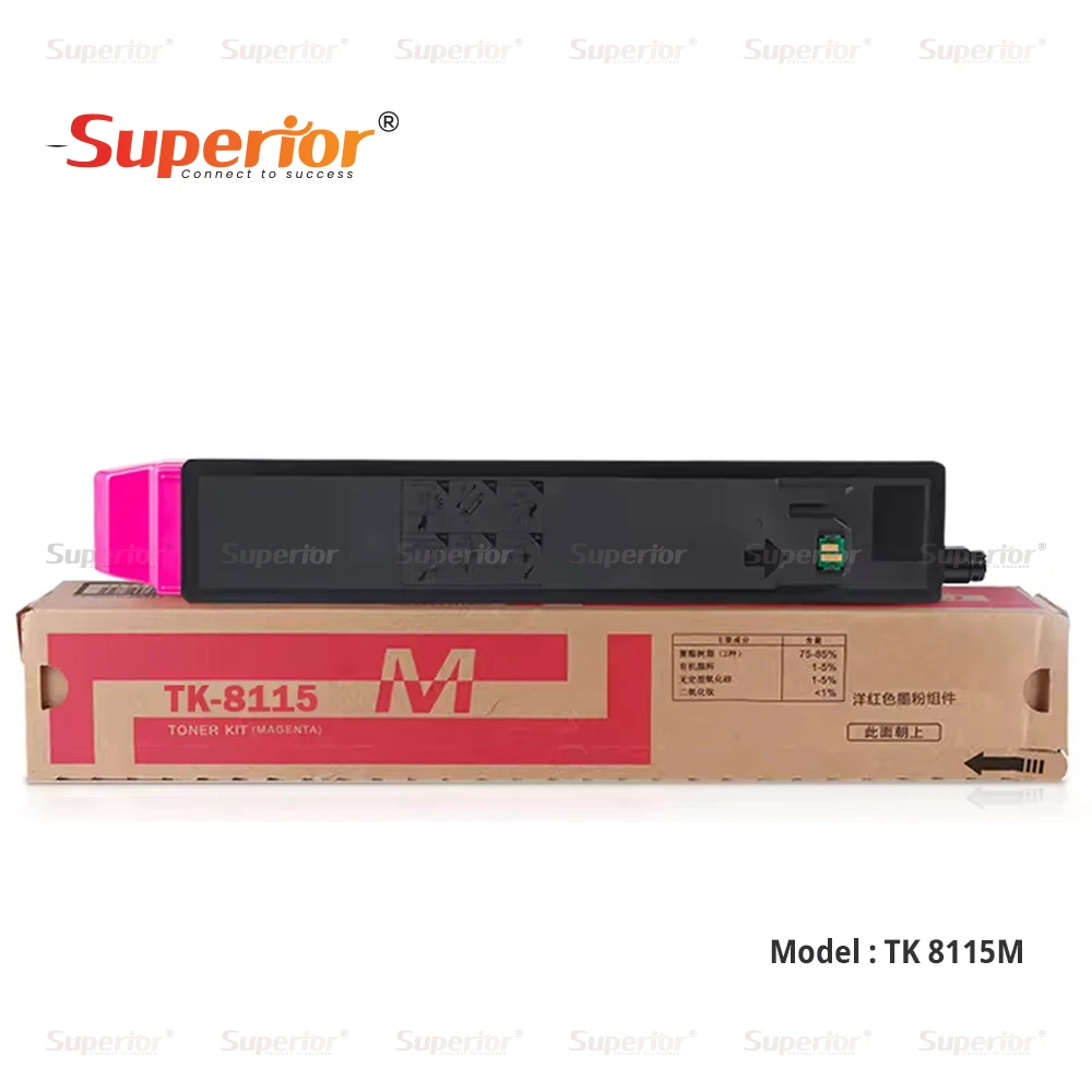 Superior TK-8115 Magenta High Yield Compatible Toner Cartridge for Kyocera ECOSYS M8130cidn M8124cidn